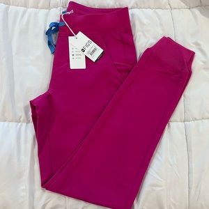 FIGS Limited Edition Tall Zamora Joggers in Raspberry Sorbet